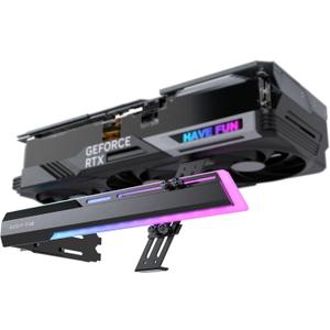 EZDIY-FAB 5V ARGB GPU Holder Brace Graphics Card GPU Support Video Card Holder Bracket, Strenchable Structure, Video Card Sag Holder/Holster Bracket Support RX7990XTX, RTX4090, Black-341