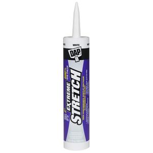 DAP Extreme Stretch Acrylic Urethane Premium Elastomeric Sealant, White, 10.1 Oz (7079818715)