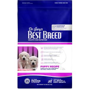 Dr. Gary's Best Breed Puppy Recipe Made in USA [Natural Dry Dog Food] - 28lbs, Dark Brown, Medium (28 Pound (Pack of 1))