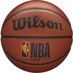 WILSON NBA Forge Series Indoor/Outdoor Basketballs (Size 7 - 29.5", Brown)