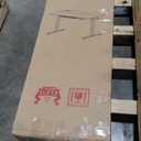 SHW 55 x 28 Inches Electric Height Adjustable Standing Desk with Drawer and Memory Preset, Maple