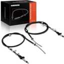 A-Premium Rear Driver and Passenger Side Parking Brake Cable Assembly Compatible with Honda, Acura Models: Pilot 2003-2009, MDX 2003-2006, 2-PC Set - Replace# 47560S3VA11, 47520S9VA02