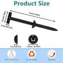 3 x 120PCS Nylon Universal Cable Tie Buckle,Heavy Duty Self-Locking UV Resistant Zip Ties Kit for Automotive Repair and Car Body Trim Fasteners (Includes Work Gloves)