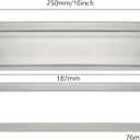 khtumeware Brushed Satin Nickel 10 inch 1-Pack Solid Brass Mail Slot with Solid Brass Internal Frame is Well Made Door Mail Slots