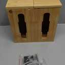 2-in-1 Bamboo Plastic Bag Holder and Trash Dispenser  Small/Compact (Standard Trash Bags Only), Cabinet, Under Sink Storage, Pantry & Laundry Room Organization, Kitchen Must Haves 2026 (Regular)