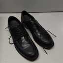 DESAI Men’s Lace-Up Oxfords, Leather Dress Shoes for Business(Black,8.5)