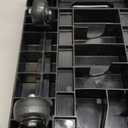 SPACEKEEPER Folding Hand Truck, 500 LB Heavy Duty Luggage Cart, Utility Dolly Platform Cart with 6 Wheels & 2 Elastic Ropes for Luggage, Travel, Moving, Shopping, Office Use, Black