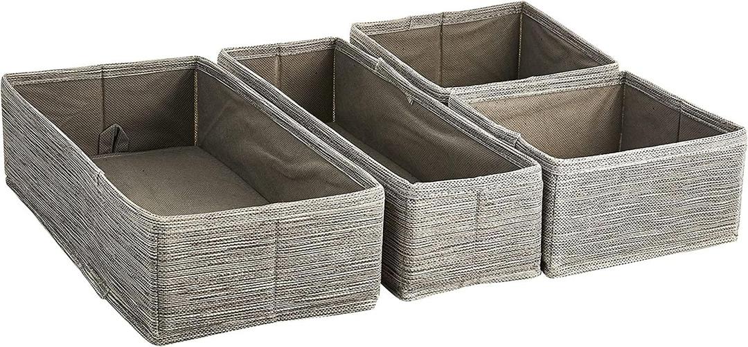 Whitmor Fabric Drawer Organizer 4-Pieces