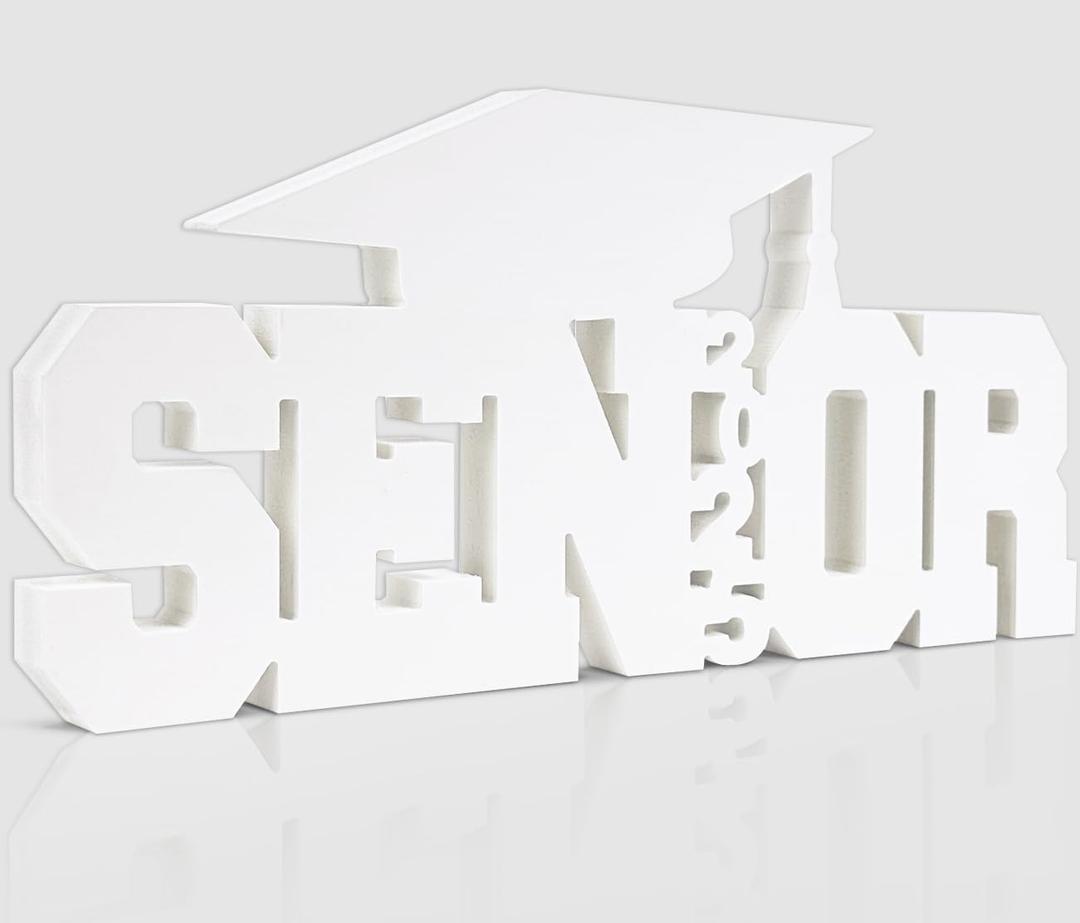 Senior Sign Graduation Decorations 2025 Class of 2025 Photo Booth Props First Day of School Wood Cutout Sign Senior Graduation Party Decor Grad Party Supplies