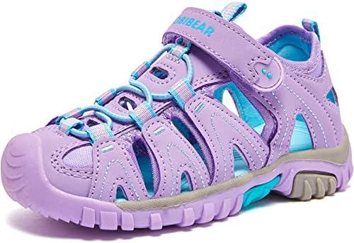 Amazon.com | HOBIBEAR Boys Outdoor Closed-Toe Breathable Summer Kids Athletic Sport Sandals Lightweight-Purple GU | Sandals, Size: 4.5 Toddler