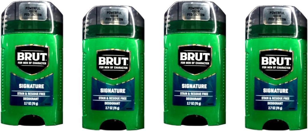 Brut Deodorant 24 Hour Protection Original Scent - 4 Pack