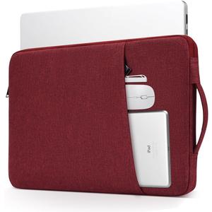 13 inch Laptop Sleeve Case for 13 inch New MacBook Air M4 A3240 2025/ M3 A3113/ M2 A2681/ M1 A2337 Computer Bag, Wine Red