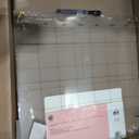 U Brands Acrylic Monthly Dry Erase Calendar White Board, Clear with Gold Finish Hardware, 16 x 16