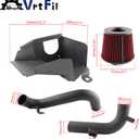 High Performance Cold Air Intake Kit with Washable Filter Compatible with VW MK5 GTI/GLI/EOS, MK6 Golf R, MK3 Scirocco R; SEAT Leon/Cupra R; Audi 8P A3/S3