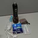 H2ofloss Water Dental Flosser Teeth Pick -Portable Oral Irrigator with 5 Modes, Rechargeable IPX7 Waterproof Orthodontic Teeth Cleaner Pick Cordless for Home Travel-300ml Water Tank (Black)