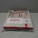 128 Ornament Storage Box, Adjustable Dividers, Stackable Holiday Ornament Organizer with Lid, Durable Fabric Bin for Christmas Decorations, Reinforced Handles, Dustproof & Space-Saving Design (White)