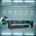 360 Moving Head DJ Lights 250W Beam Curtain & Strobe Stage Lights Bar 12x10W RGBW 4in1 DMX512/Sound/RDM Professional DJ Stage Props for Party Live Show Wedding - 1 Pcs