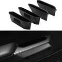 Door Handle Storage Organizer Compatible with 2021-2025 Ford Bronco, Front and Rear Door Grab Handle Pockets Box Insert Tray Interior Accessories