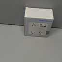 Multi Plug Outlet Extender with USB, Amerisense Wall Charger with 6 AC Outlets & 4 USB Ports (2 Type-C & 2 Type A Ports), 3-Sided Power Strip Multiple Outlets for Home, Kitchen, Office, Cruise Ship