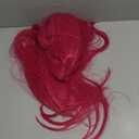 MAGQOO Hot Pink Wig Girls Long Straight Hot Pink Wig Cartoon Movie Halloween Cosplay Costume Animie Wigs(Small Head)