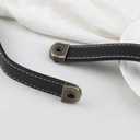 OLAYA Suitcase Luggage Pulls Leather Handles Cabinet Knobs Drawer Pulls Dresser Knobs Door Knobs 6 Pcs Grip Replacement Metal Hardware for Cabinet Dresser Trunk Case with Screws,(6, black)