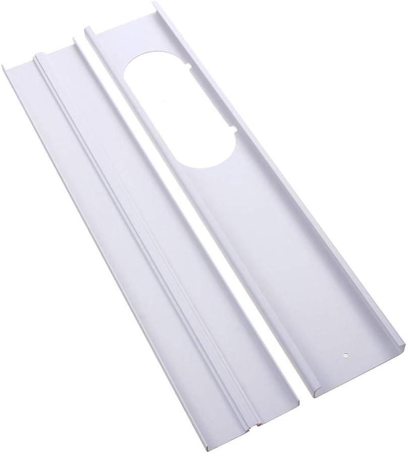 2pcs 26" Adjustable Window Slide Kit Plate Air Conditioner Wind Shield For Portable Air Conditioner