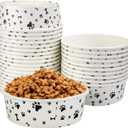 Disposable Dog Bowls - 30 Pcs 16 Ounces Paper Pet Bowls for Food and Water - Serving Tray Dishes for Small Medium Dogs Cats