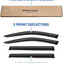 Window Visors Rain Guards for 2014-2023 Jeep Cherokee, Out-Channel Window Vent Wind Deflectors Visors Shades for 14-23 Cherokee KL