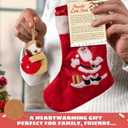 Sloth Ornament - Sloth Ornaments for Christmas Tree, Animal Ornaments - Animal Lovers Gifts for Women - Christmas Crochet Ornament & Card