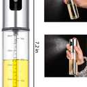 2 x Oil Sprayer for Cooking,100ml Olive Oil Spritzer,Oil Sprayer for Air Fryer, Salad,BBQ,Roasting (transparent)