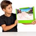 Uncle Milton Giant Ant Farm - Large Viewing Area - Care for Live Ants - Nature Learning Toy - Science DIY Toy Kit - Great Gift for Boys & Girls, Green