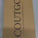 Coutgo Women's Arch Support Adjustable Strap Flat Sandals (8.5, Black)