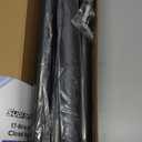 Closet Rods for Hanging Clothes, 17 to 84 Inches Stepless Adjustable Metal Closet Rod, 1.3 Inches Heavy Duty Clothes Hanging Rod for Closet Wardrobes Laundry RV, Black