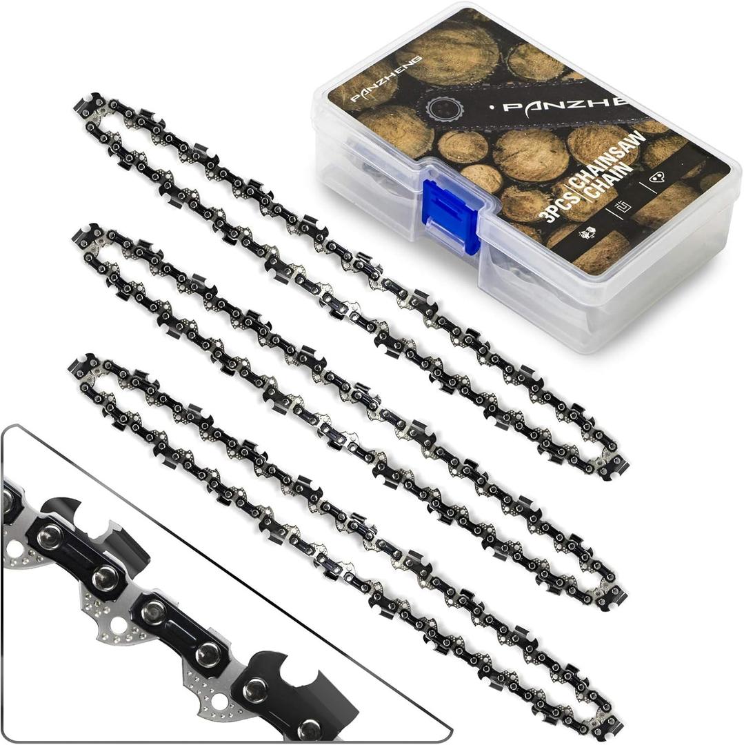 Chainsaw Chain for 12-Inch Bars, S44, 3/8" LP Pitch - .050" Gauge - 44 Drive Links, fits Oregon, Stihl, Husqvarna, Echo, Homelite, Poulan, Worx, Chicago3-Pack