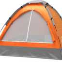 2 Person Camping Tent with Rain Fly and Carrying Bag Lightweight Outdoor Pop Up Tents for Camping Essentials, Music Festivals, Backpacking, Hiking, or Beach Shelter by Wakeman Outdoors