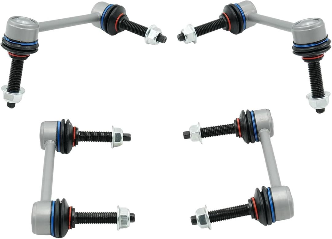 4PCS Sway Bar Links Kit compatible with Dodge Durango 2011-2015, for Jeep Grand Cherokee 2011-2015, Front & Rear Stabilizer Bar Links Replaces OE K750573 K750579 K750578