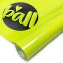 Fluorescent Yellow Glitter Puff Vinyl Heat Transfer 12" x5ft 3D Puff HTV Vinyl, Glitter Puffy Iron-On for Fabrics, Perfect for T-Shirts, Bags, Pillows, Compatible with Cricut