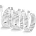 LOFPYE 3-Pack [6.6FT+10FT+10FT] 60W USB C to USB C Cable, Type C to Type C Cable, Fast Charging Cable for iPhone 15/ 15Plus/ 15 Pro/ 15Pro Max，for Galaxy S23 S22, iPad Pro, MacBook Air and More
