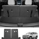 Cargo Liner for Hyundai Santa FE 2024 2025 2026, All Weather Cargo Mat for Santa Fe Accessories, Heavy Duty Trunk Mat with Backrest Mats, Car Accessories