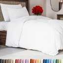 White Duvet Cover Twin/Twin XL Size - Extra Soft Twin/Twin XL Size Duvet Cover - Lightweight & Breathable - Easy Care & Fade Free w/ Zipper Closures & Ties - 68" x 90" Inches - Comforter Not Included