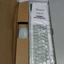 Wireless Keyboard and Mouse Combo, Full-Sized Wireless Keyboard and Adjustable DPI Mouse, 2.4GHz USB Receiver, Silent Keyboard and Mouse for PC, Windows, MAC, Desktop, Laptop (Avocado Green)