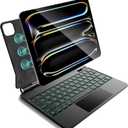 CSZZACME for iPad Pro 11 inch case with Keyboard M4 2024, Magic Keyboard iPad Pro 11 inch M4 2024, Magnetic Attach, Multi-Gesture Trackpad, 7-Color Backlight, Shortcut Keys, Auto Sleep/ Awake