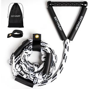 Wakesurf Rope and Handle, 25ft Floating Wake Surf Ropes, Surf Tow Rope for Wakesurfing and Watersports