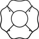 Elsjoy Set of 4 Black Pizza Stand Holder, 9.5 Inch Tabletop Pizza Pan Riser Stand Metal Wire Pizza Rack for Serving, Table Pizza Display Stand for Party, Home, Restaurant