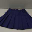 KEREDA Girls Pleated Mini Skirt High Waist Tennis School Uniform Skirts 8-9 Years Navy
