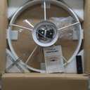 VOLISUN Low Profile Ceiling Fans with Lights and Remote, 23.6in Flush Mount Ceiling Fans with Light, 3000K-6500K Dimmable Fandelier LED Fan Lights, Bladeless Ceiling Fan with Light for Bedroom(White