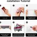 Hair Dryer Holder,No Drilling Required Hair Dryer Holder  Organizer Stand For 5 Attachments with Automatic Hand Drying and Magnetic Nozzle StorageFor Dyson Blow Dryer Accessory Organizer (violet)