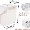 WINIAER Airtight Food Storage Containers, Large Capacity Pet Food Storage Container, Kitchen Pantry Storage Bin for Rice, Cereal, Flour, Snacks