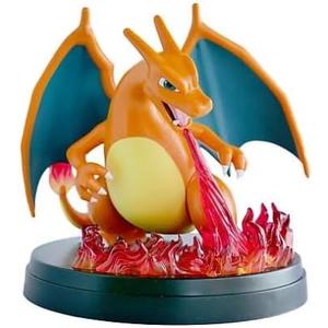 Glurak-ex Figure, 16 cm, Dynamic Fire Attack, Card Holder, Action Collectible, Gift Idea, Charizard