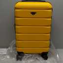 Flight Knight 24x16x10 Expandable Carry On Suitcase Hardside TSA Lock USB C Lightweight Luggage Silent Double Spinner Wheels Maximum Overhead Carry-On Bag For Virgin & South West Approved Airlines